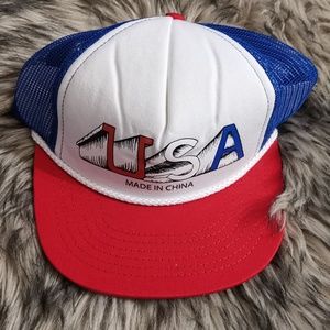 NEW RIPNDIP MERICA TRUCKER HAT WHITE